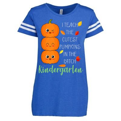 Cutest Pumpkins In The Patch Kindergarten Enza Ladies Jersey Football T-Shirt