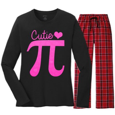 Cutie Pi Women's Long Sleeve Flannel Pajama Set 