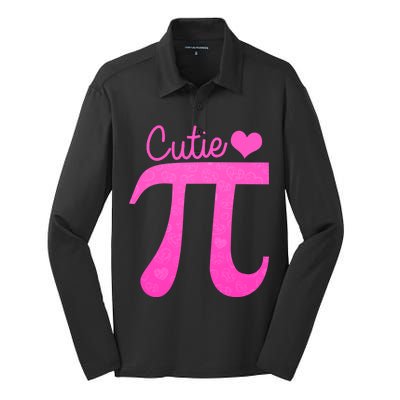 Cutie Pi Silk Touch Performance Long Sleeve Polo