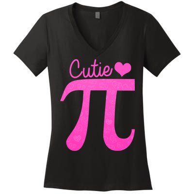 Cutie Pi Women's V-Neck T-Shirt