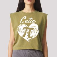 Cutie Pi 3.14 Garment-Dyed Women's Muscle Tee