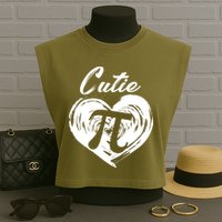 Cutie Pi 3.14 Garment-Dyed Women's Muscle Tee