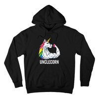 Cute Unicorn Uncle Birthday Party Apparel UncleCorn Hoodie