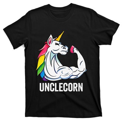 Cute Unicorn Uncle Birthday Party Apparel UncleCorn T-Shirt