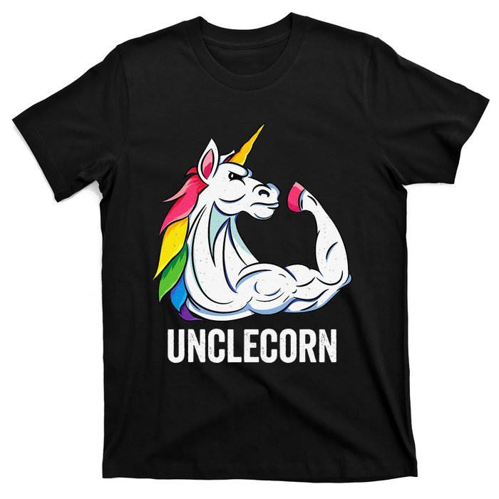 Cute Unicorn Uncle Birthday Party Apparel UncleCorn T-Shirt