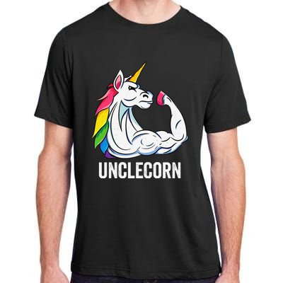 Cute Unicorn Uncle Birthday Party Apparel UncleCorn Adult ChromaSoft Performance T-Shirt