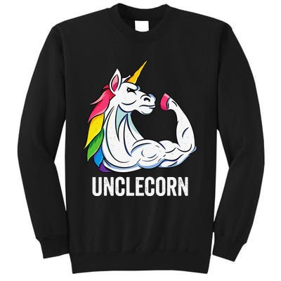 Cute Unicorn Uncle Birthday Party Apparel UncleCorn Tall Sweatshirt