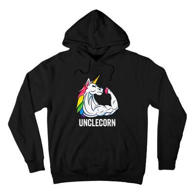 Cute Unicorn Uncle Birthday Party Apparel UncleCorn Tall Hoodie