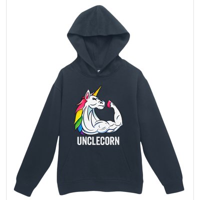 Cute Unicorn Uncle Birthday Party Apparel UncleCorn Urban Pullover Hoodie