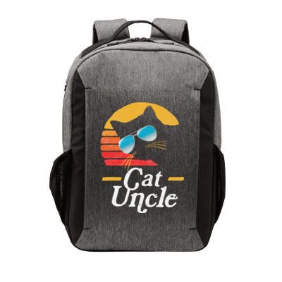 Cat Uncle Vintage 80s Style Cat Retro Sunglasses Distressed Vector Backpack