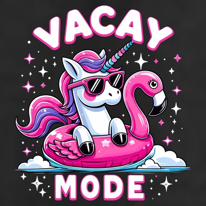 Cute Unicorn Vacay Mode Funny Family Vacation Flamingo Gift Hat