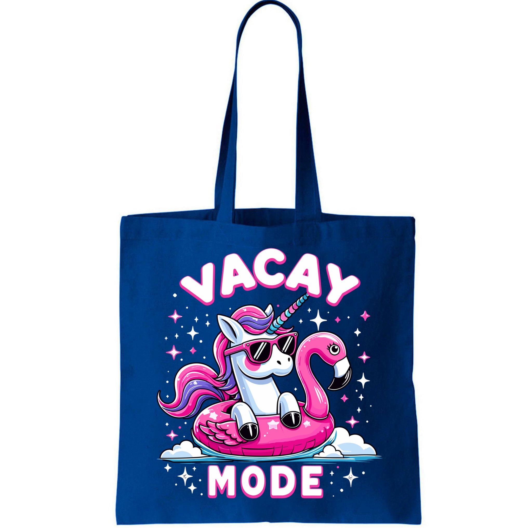 Cute Unicorn Vacay Mode Funny Family Vacation Flamingo Gift Bag