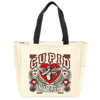 Cupid U.N.I.V.E.R.S.I.T.Y Valentine Theme Zip Tote Bag