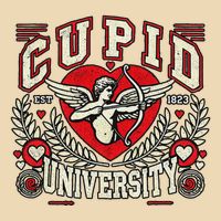 Cupid U.N.I.V.E.R.S.I.T.Y Valentine Theme Zip Tote Bag