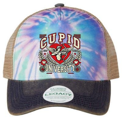 Cupid U.N.I.V.E.R.S.I.T.Y Valentine Theme Legacy Tie Dye Trucker Hat