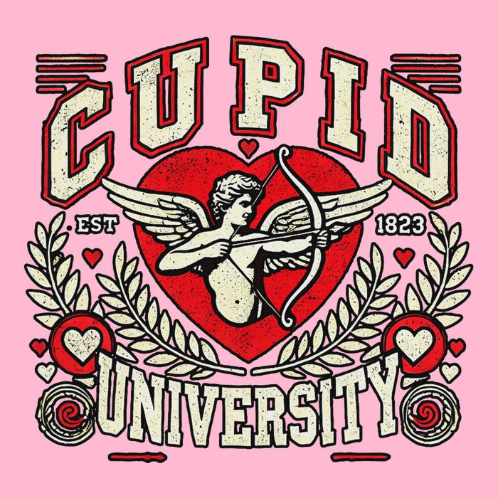 Cupid U.N.I.V.E.R.S.I.T.Y Valentine Theme Doggie Tank