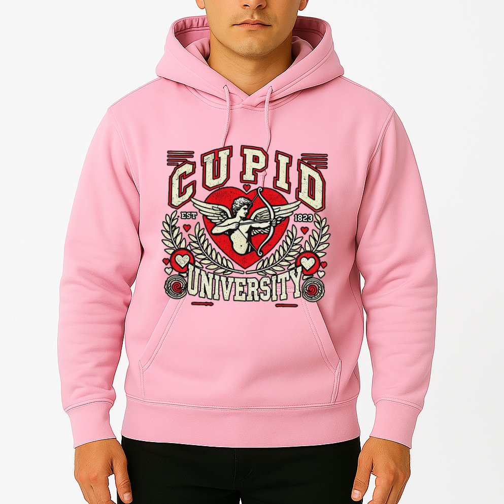 Cupid U.N.I.V.E.R.S.I.T.Y Valentine Theme Hoodie