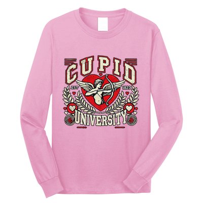 Cupid U.N.I.V.E.R.S.I.T.Y Valentine Theme Long Sleeve Shirt