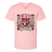 Cupid U.N.I.V.E.R.S.I.T.Y Valentine Theme V-Neck T-Shirt