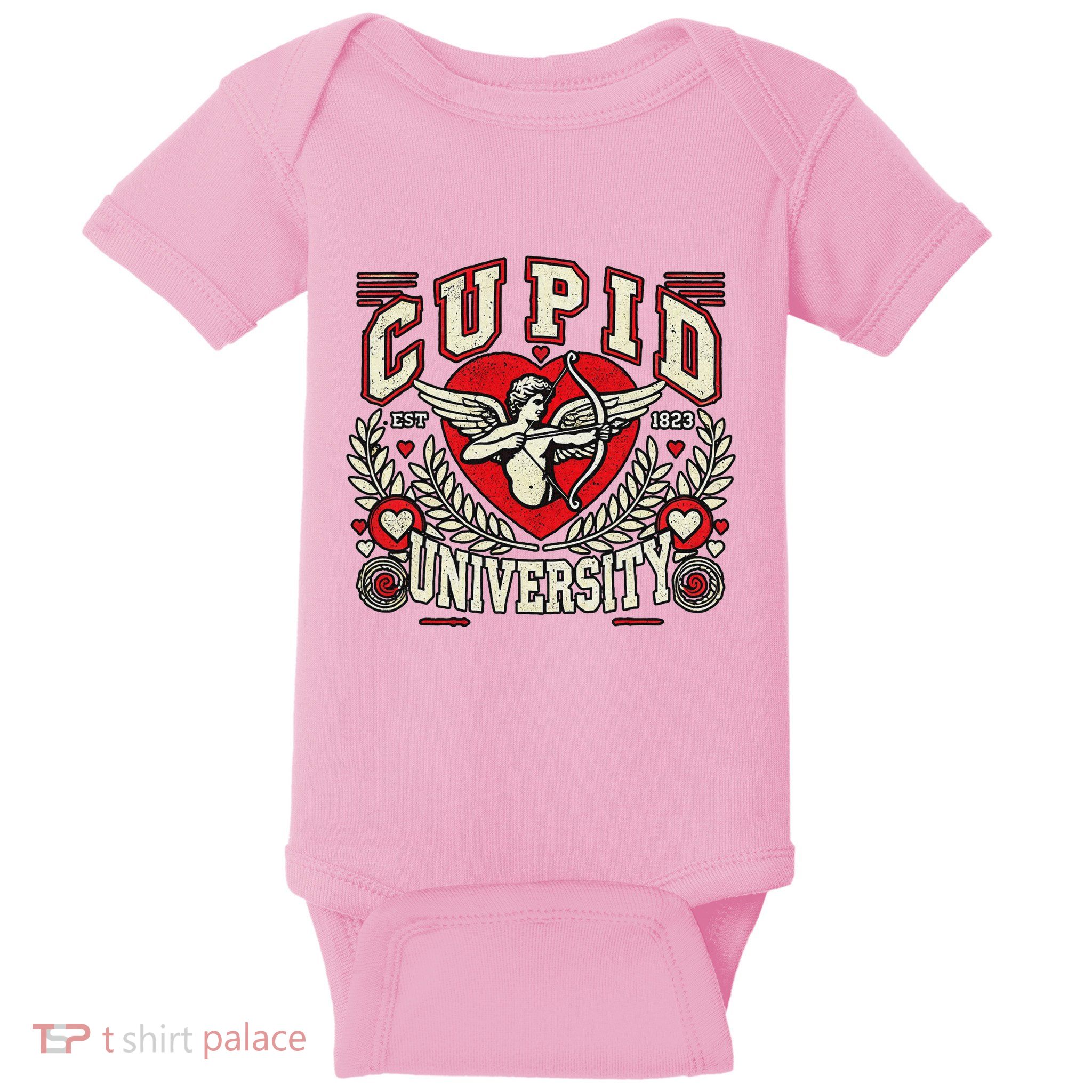Cupid U.N.I.V.E.R.S.I.T.Y Valentine Theme Baby Bodysuit