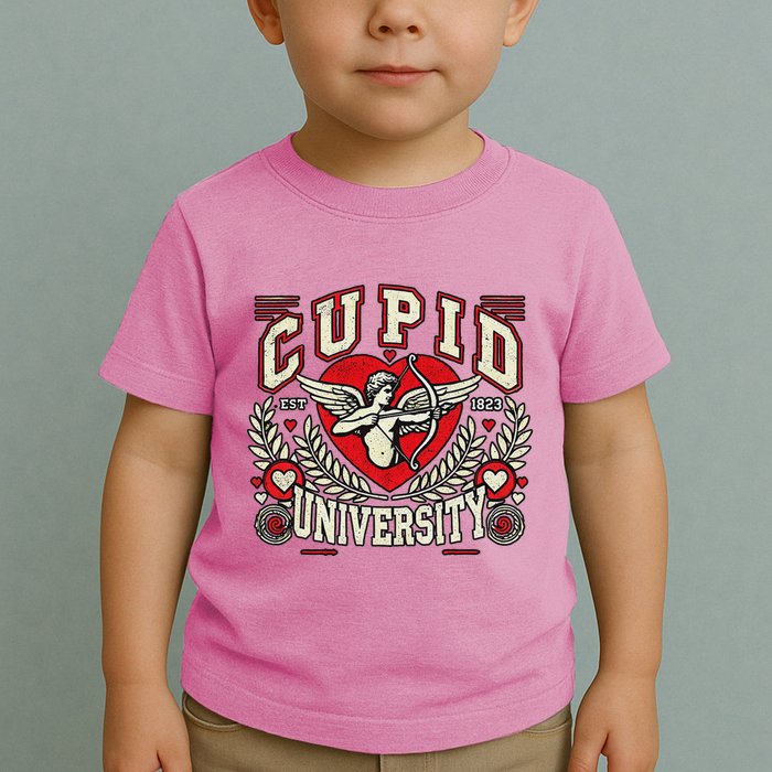 Cupid U.N.I.V.E.R.S.I.T.Y Valentine Theme Toddler T-Shirt