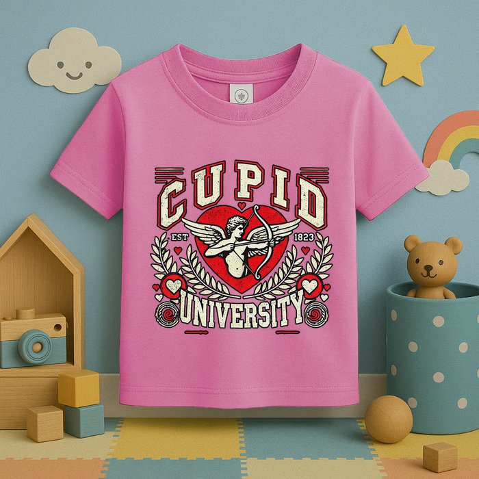Cupid U.N.I.V.E.R.S.I.T.Y Valentine Theme Toddler T-Shirt