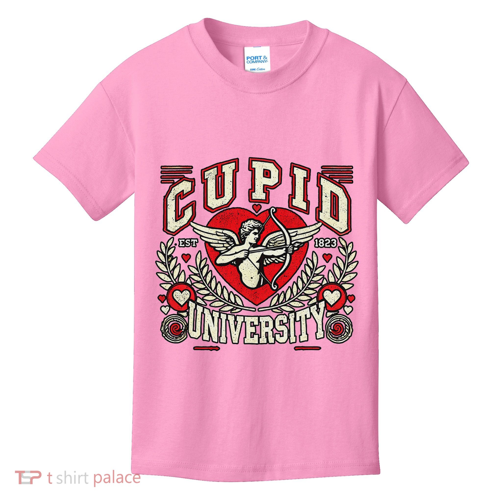 Cupid U.N.I.V.E.R.S.I.T.Y Valentine Theme Kids T-Shirt