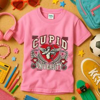 Cupid U.N.I.V.E.R.S.I.T.Y Valentine Theme Kids T-Shirt