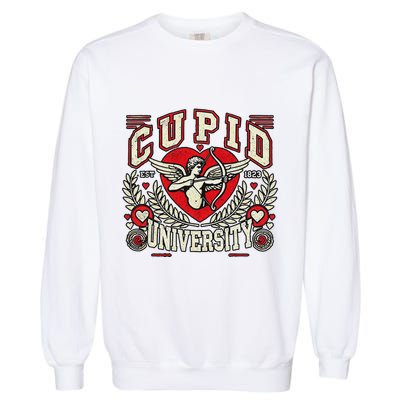 Cupid U.N.I.V.E.R.S.I.T.Y Valentine Theme Garment-Dyed Sweatshirt