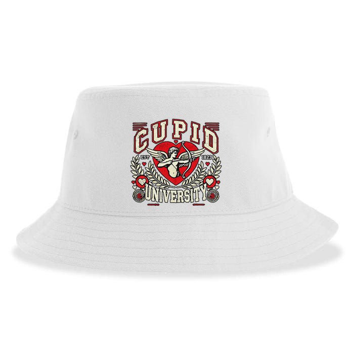 Cupid U.N.I.V.E.R.S.I.T.Y Valentine Theme Sustainable Bucket Hat