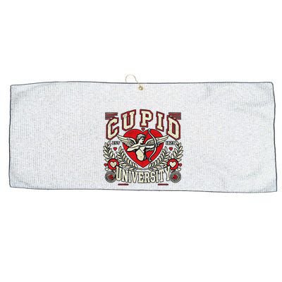 Cupid U.N.I.V.E.R.S.I.T.Y Valentine Theme Large Microfiber Waffle Golf Towel