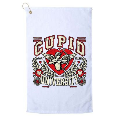 Cupid U.N.I.V.E.R.S.I.T.Y Valentine Theme Golf Towel