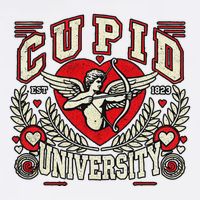 Cupid U.N.I.V.E.R.S.I.T.Y Valentine Theme Microfiber Hand Towel