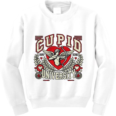 Cupid U.N.I.V.E.R.S.I.T.Y Valentine Theme Kids Sweatshirt
