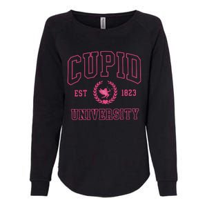 Cupid University Valentines Day Womens California Wash Sweatshirt