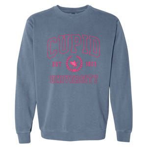 Cupid University Valentines Day Garment-Dyed Sweatshirt