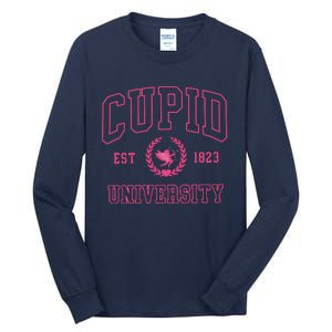 Cupid University Valentines Day Tall Long Sleeve T-Shirt