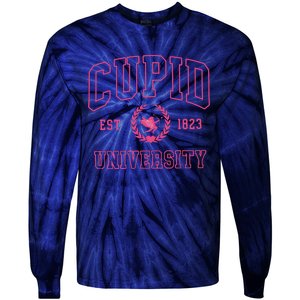 Cupid University Valentines Day Tie-Dye Long Sleeve Shirt