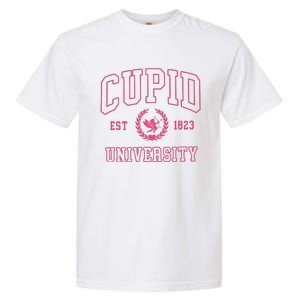 Cupid University Valentines Day Garment-Dyed Heavyweight T-Shirt