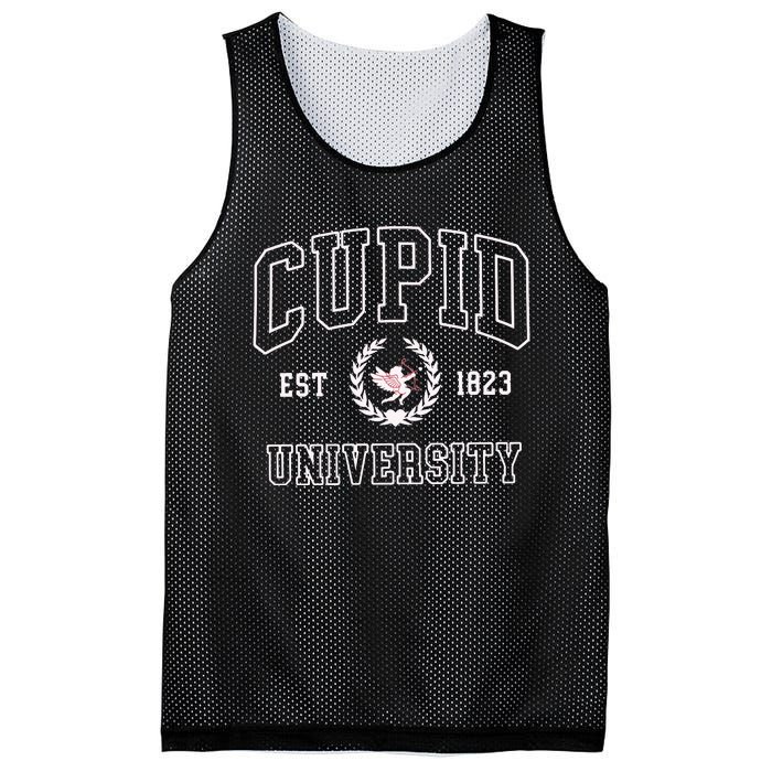 Cupid University Valentine Day Mesh Reversible Basketball Jersey Tank