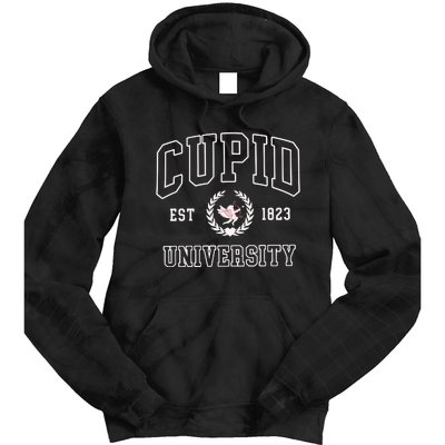 Cupid University Valentine Day Tie Dye Hoodie