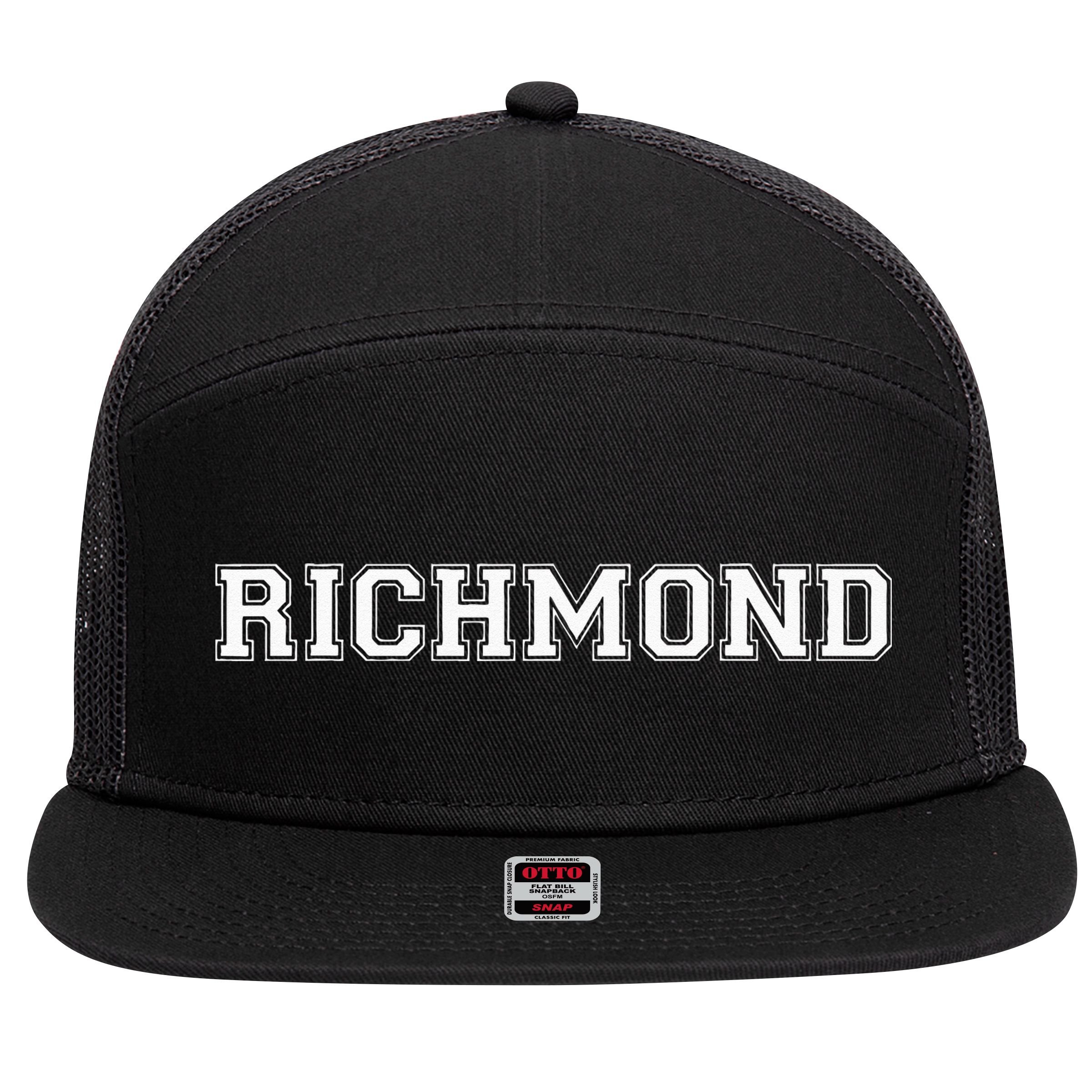 College University Varsity Style Richmond Virginia VI State 7 Panel Mesh Trucker Snapback Hat