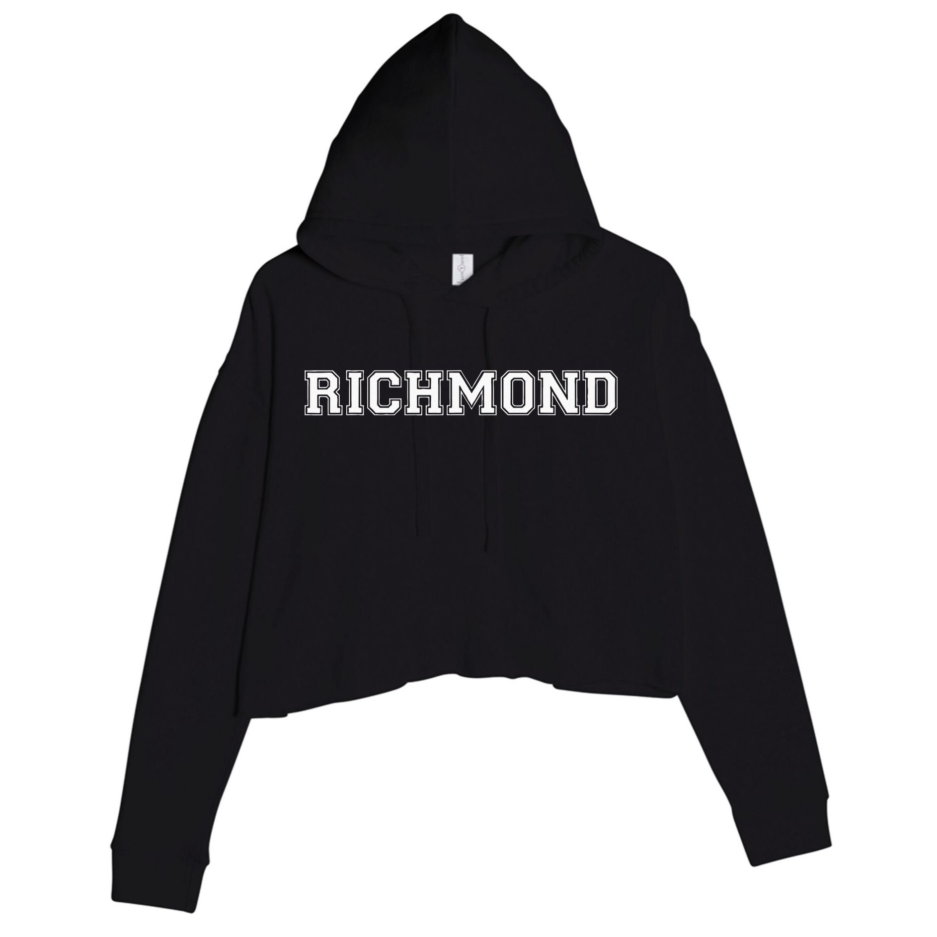 College University Varsity Style Richmond Virginia VI State Crop Fleece Hoodie