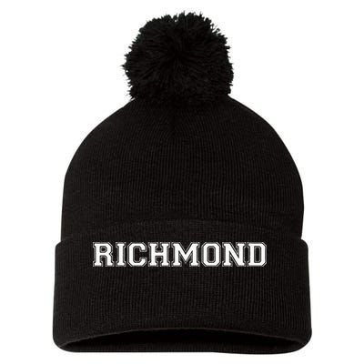 College University Varsity Style Richmond Virginia VI State Pom Pom 12in Knit Beanie