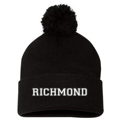 College University Varsity Style Richmond Virginia VI State Pom Pom 12in Knit Beanie