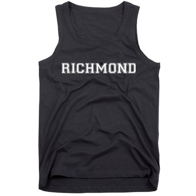 College University Varsity Style Richmond Virginia VI State Tank Top