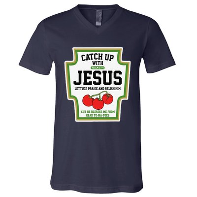 Catch Up With Jesus CatchUp With Jesus V-Neck T-Shirt