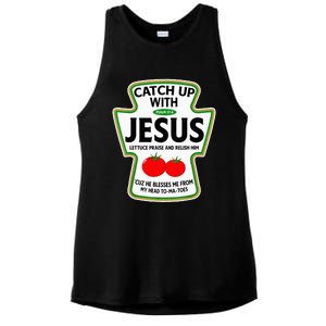 Catch Up With Jesus Ladies PosiCharge Tri-Blend Wicking Tank