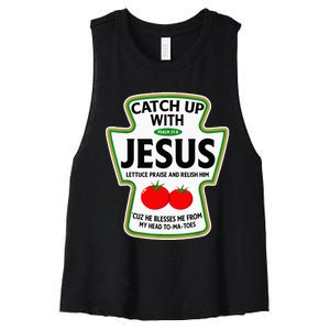 Catch Up With Jesus Women's Racerback Cropped Tank