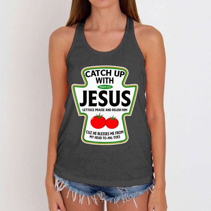 Catch Up With Jesus Women's Knotted Racerback Tank